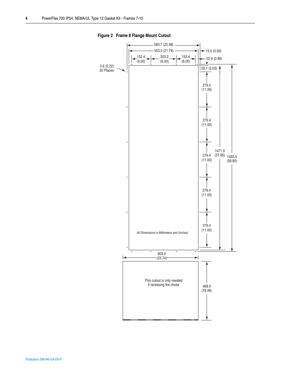 Rockwell Automation 20B PowerFlex 700 Gasket Kit - Frames 7-10 User Manual | Page 4 / 6