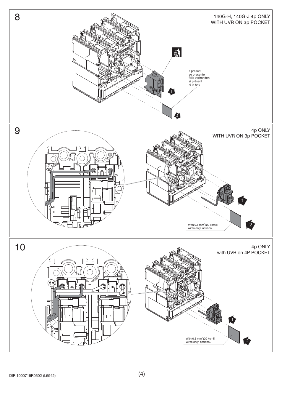 Rockwell Automation 140G-G-UVx Undervoltage Release User Manual | Page 4 / 7