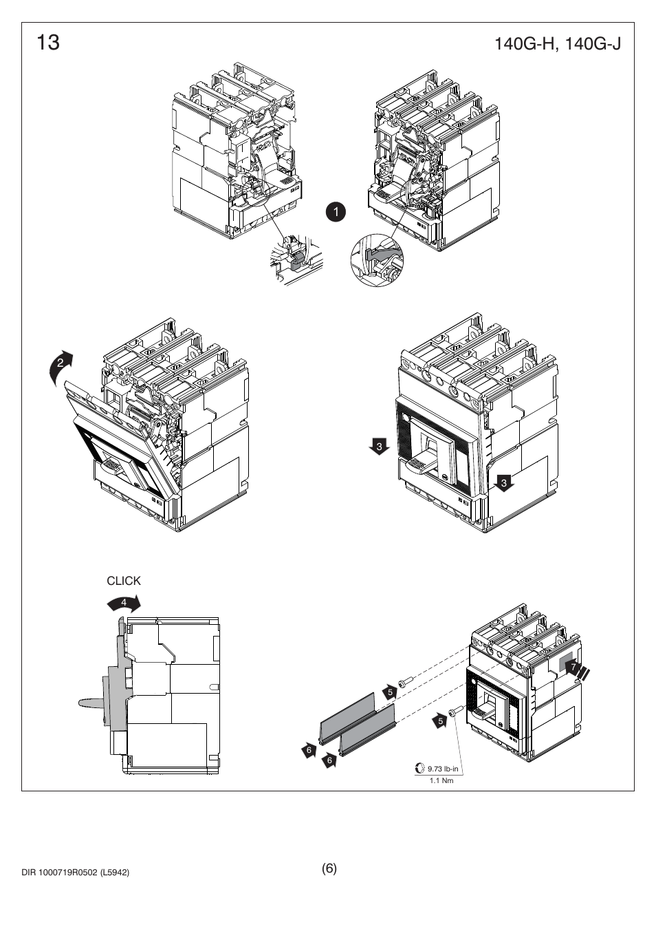 Rockwell Automation 140G-G-UVx Undervoltage Release User Manual | Page 6 / 7