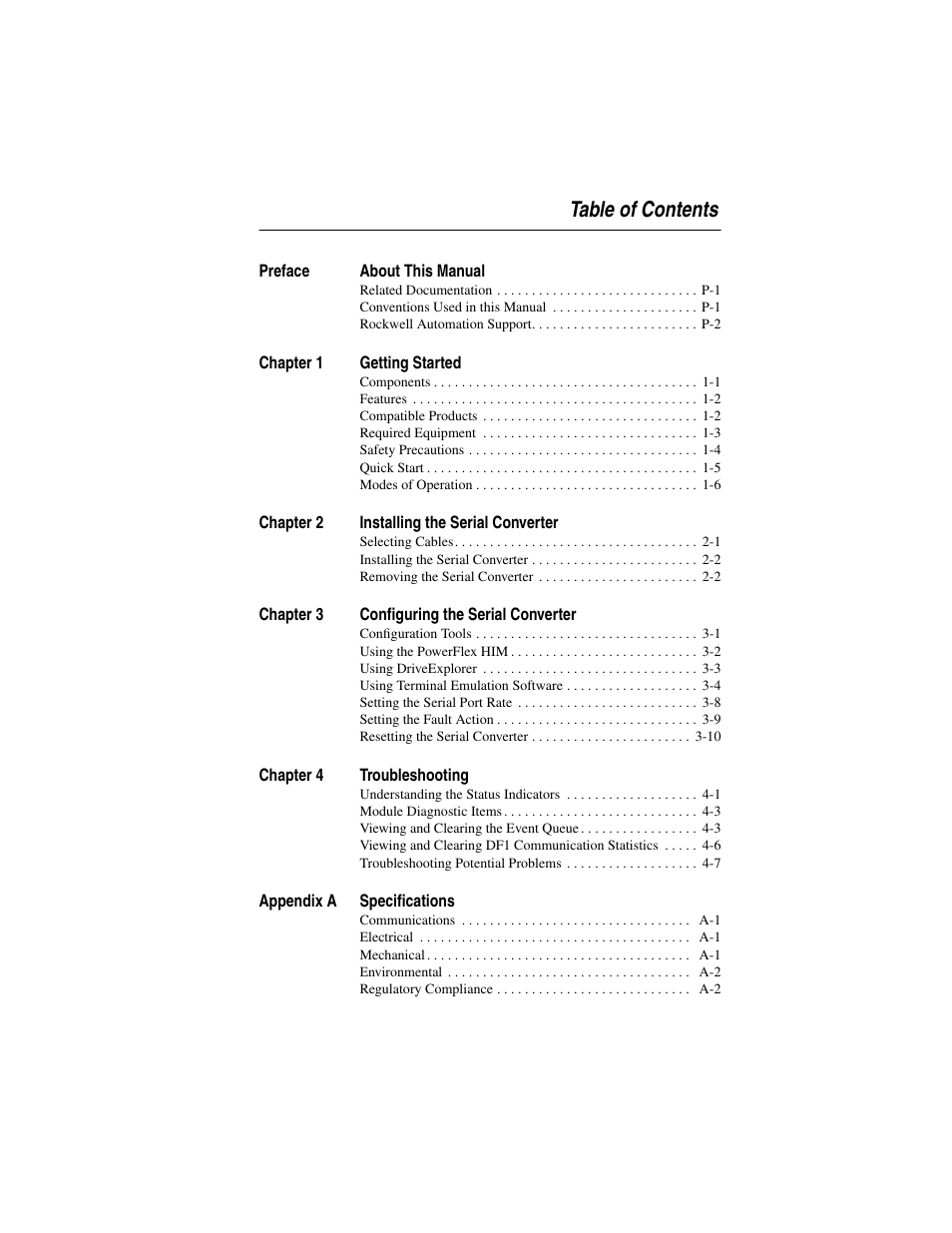Rockwell Automation 1203-SSS Smart Self-powered Serial Converter User Manual | Page 5 / 60