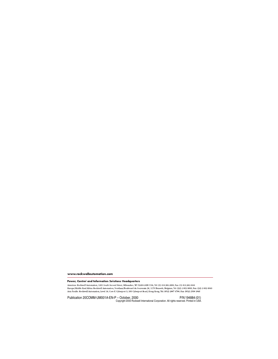 Back cover | Rockwell Automation 1203-SSS Smart Self-powered Serial Converter User Manual | Page 60 / 60
