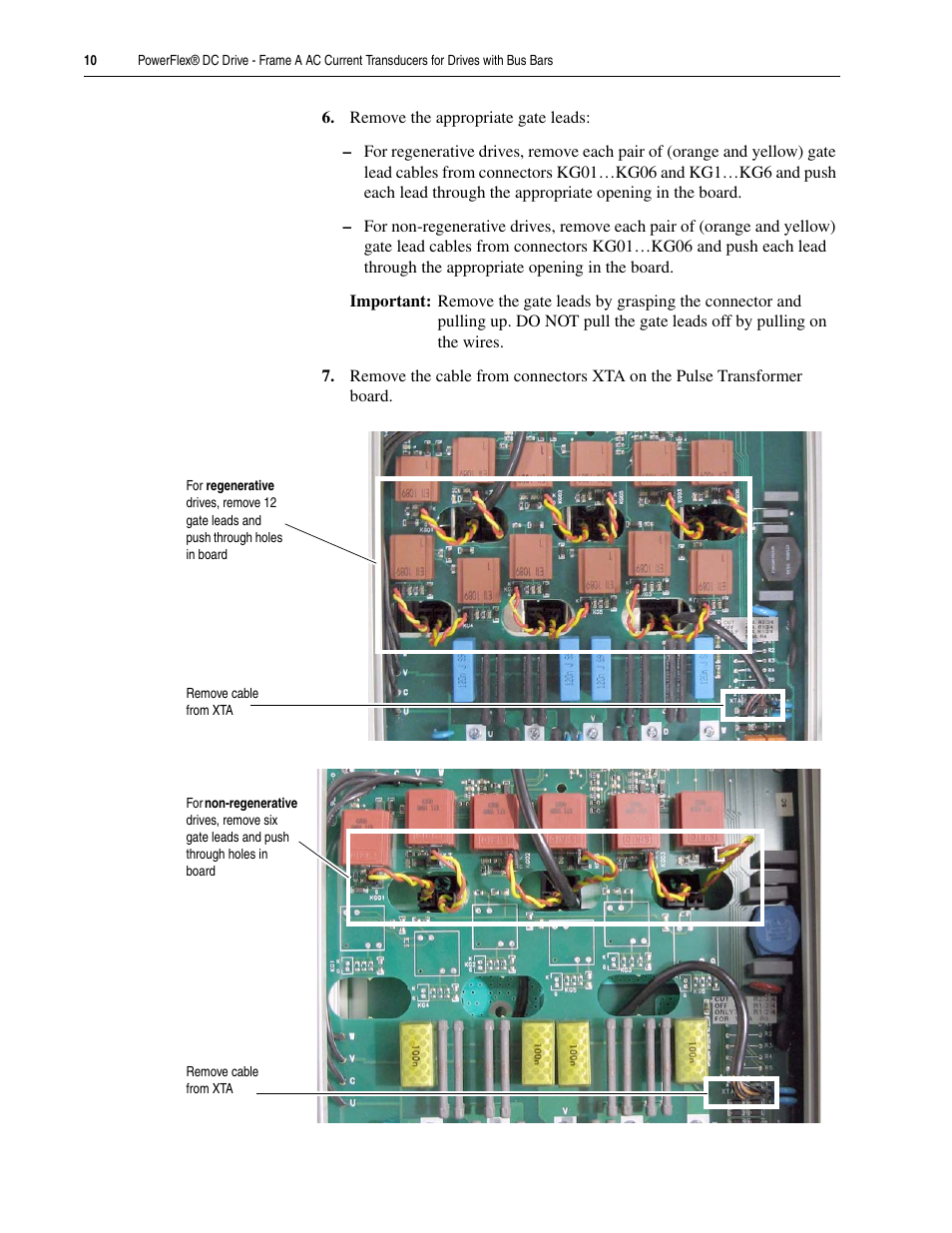 Rockwell Automation 20P PowerFlex DC Drive - Frame A AC CurrentTransducers for Drives w/Bus Bars User Manual | Page 10 / 16