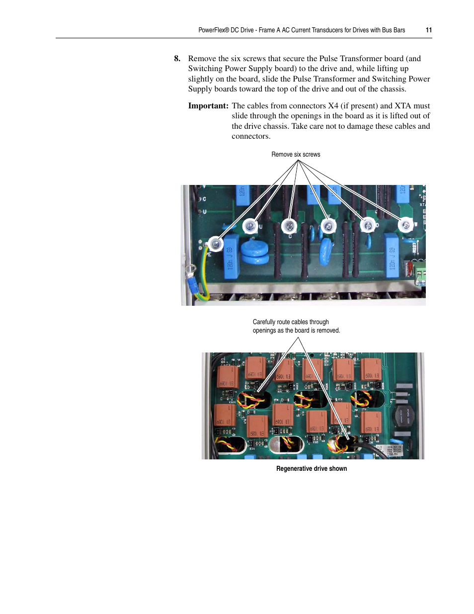 Rockwell Automation 20P PowerFlex DC Drive - Frame A AC CurrentTransducers for Drives w/Bus Bars User Manual | Page 11 / 16