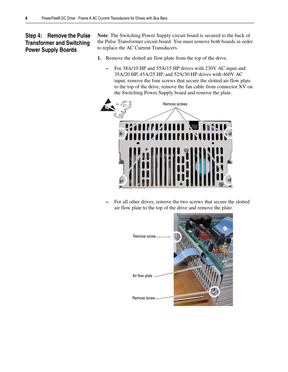 Rockwell Automation 20P PowerFlex DC Drive - Frame A AC CurrentTransducers for Drives w/Bus Bars User Manual | Page 8 / 16