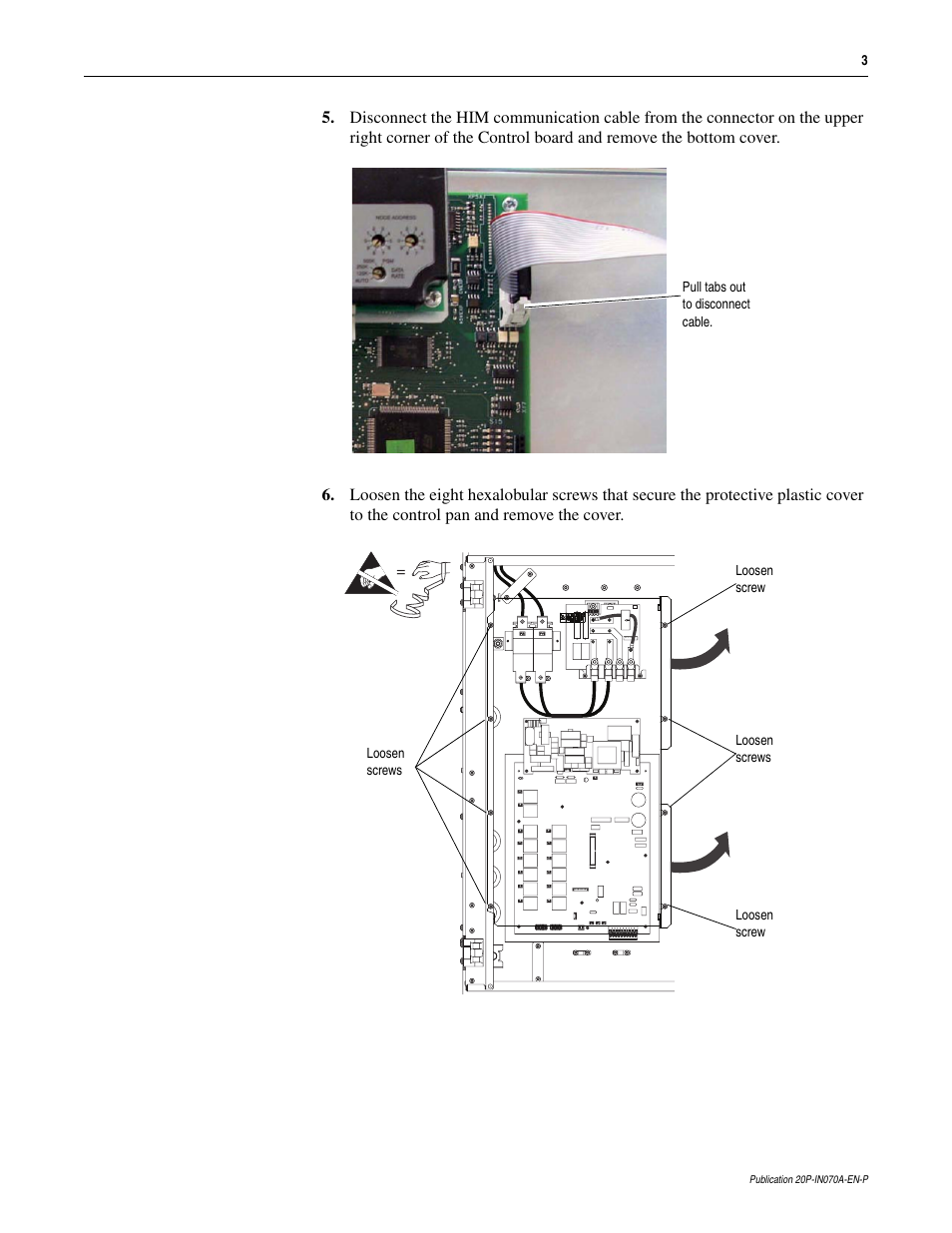 Rockwell Automation 20P PowerFlex DC Drive - Frame D Field Fuse Holder Replacement User Manual | Page 3 / 6