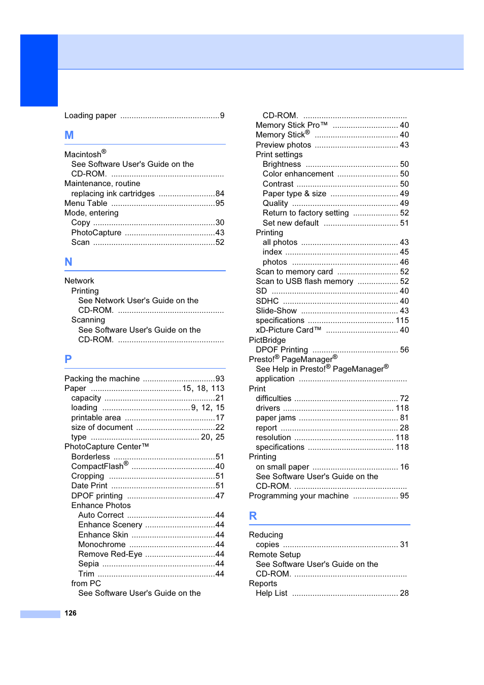 Brother DCP-6690CW User Manual | Page 132 / 134