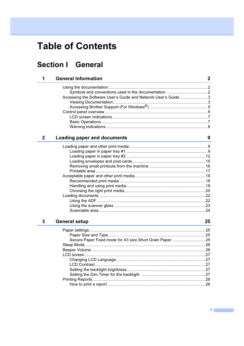 Brother DCP-6690CW User Manual | Page 3 / 134