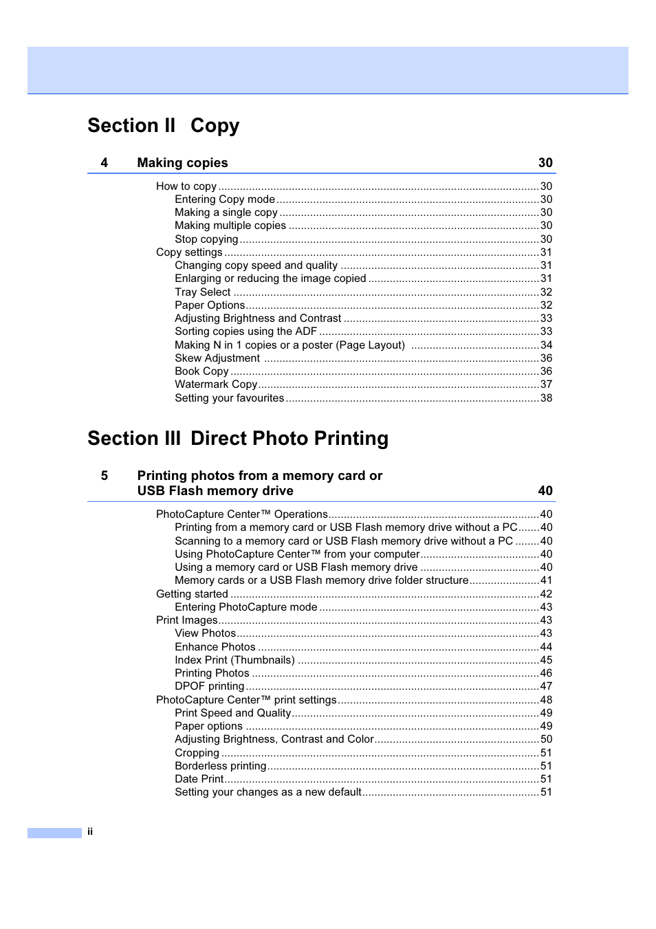 Brother DCP-6690CW User Manual | Page 4 / 134