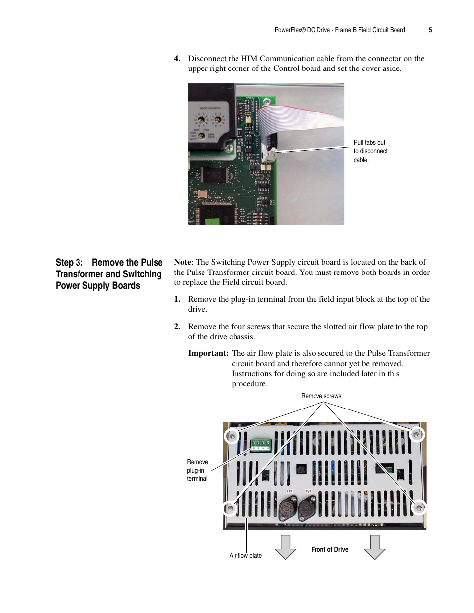 Rockwell Automation 20P PowerFlex DC Drive - Frame B Field Circuit Board User Manual | Page 5 / 16