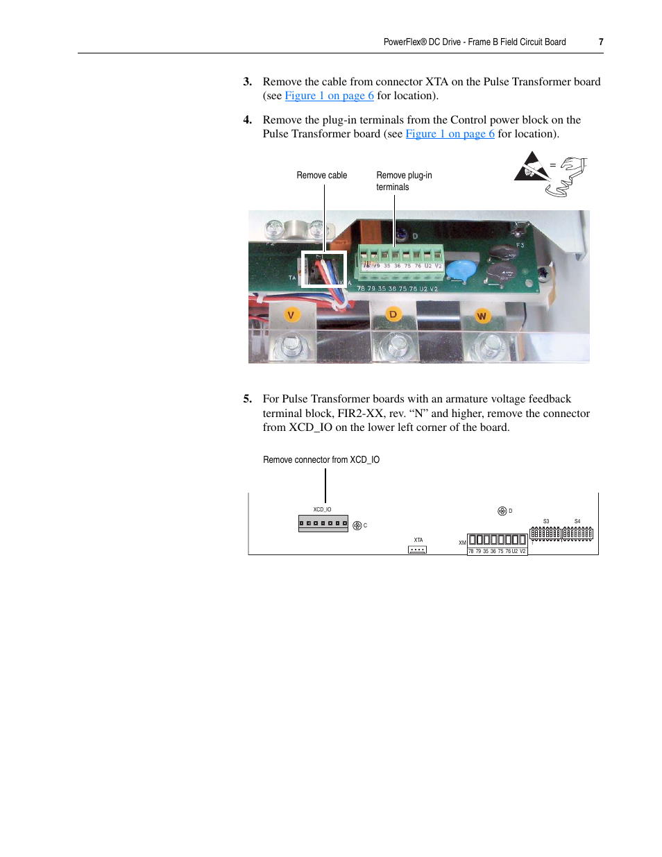 Rockwell Automation 20P PowerFlex DC Drive - Frame B Field Circuit Board User Manual | Page 7 / 16