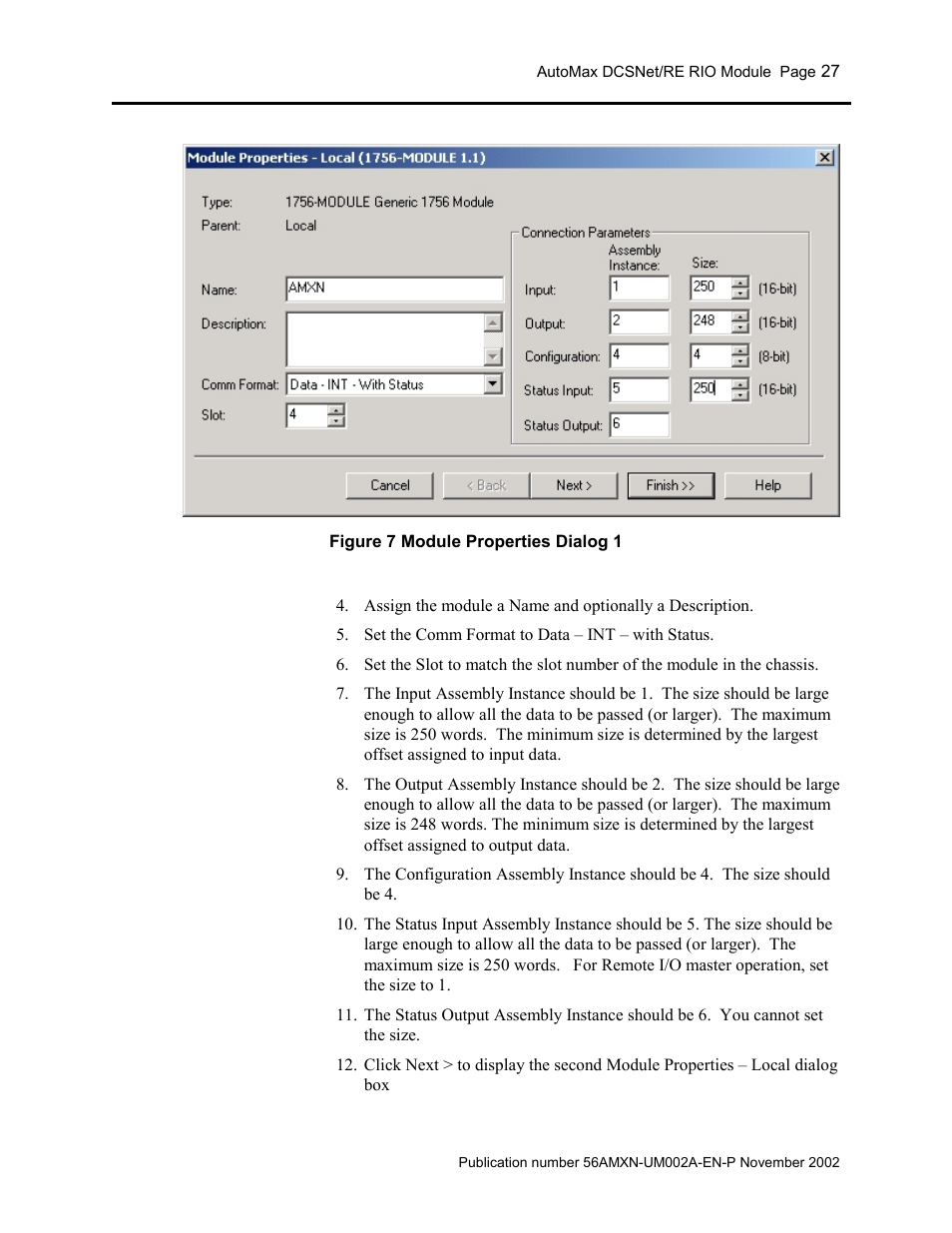 Rockwell Automation 56AMXN/B ControlLogix AutoMax Comm Module User Manual | Page 27 / 72
