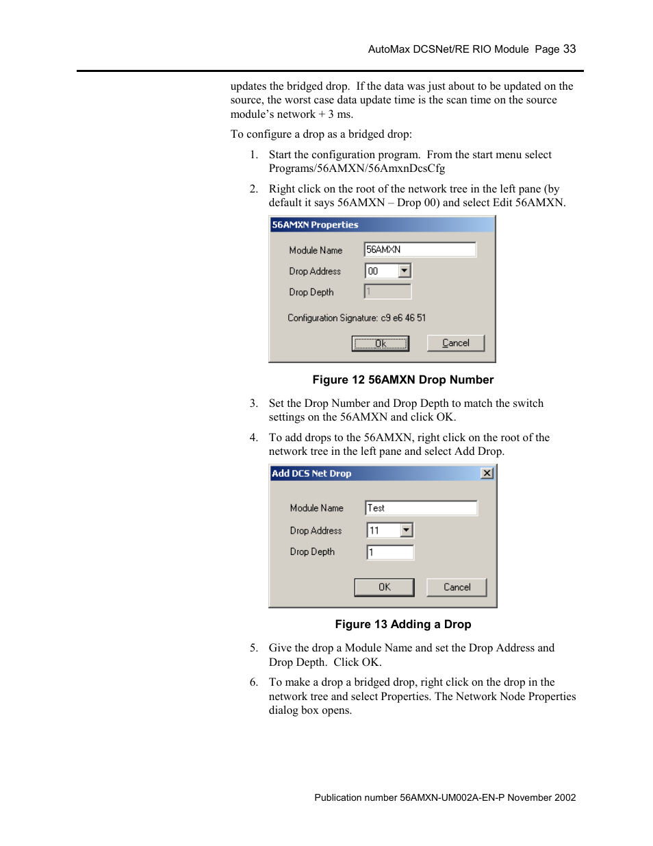 Rockwell Automation 56AMXN/B ControlLogix AutoMax Comm Module User Manual | Page 33 / 72