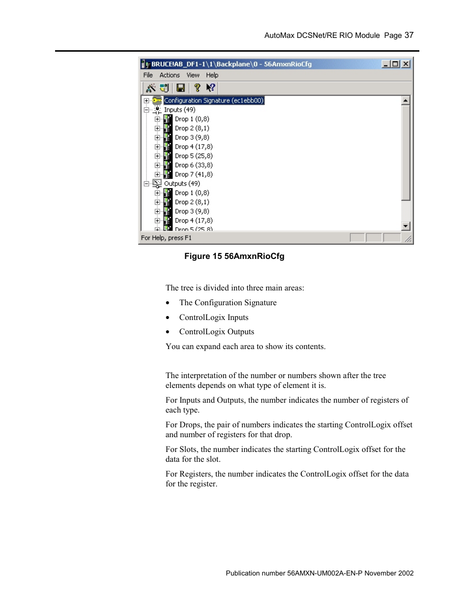 Rockwell Automation 56AMXN/B ControlLogix AutoMax Comm Module User Manual | Page 37 / 72