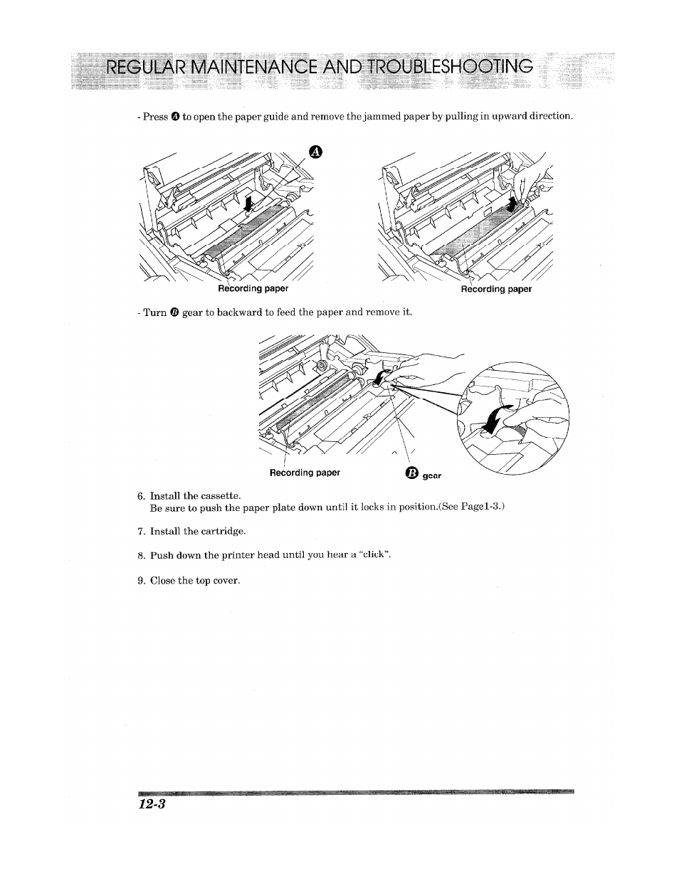 Regular maimfb^ance and jroufileshootjng | Brother INTELLIFAX 900 User Manual | Page 92 / 104