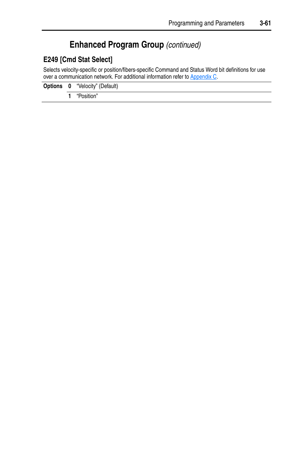 Enhanced program group, Continued) | Rockwell Automation 22D PowerFlex 40P User Manual, FRN 3 User Manual | Page 107 / 200