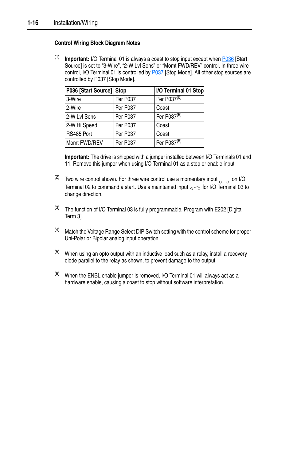 16 installation/wiring | Rockwell Automation 22D PowerFlex 40P User Manual, FRN 3 User Manual | Page 26 / 200