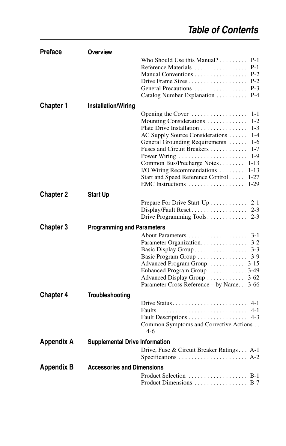 Rockwell Automation 22D PowerFlex 40P User Manual, FRN 3 User Manual | Page 5 / 200