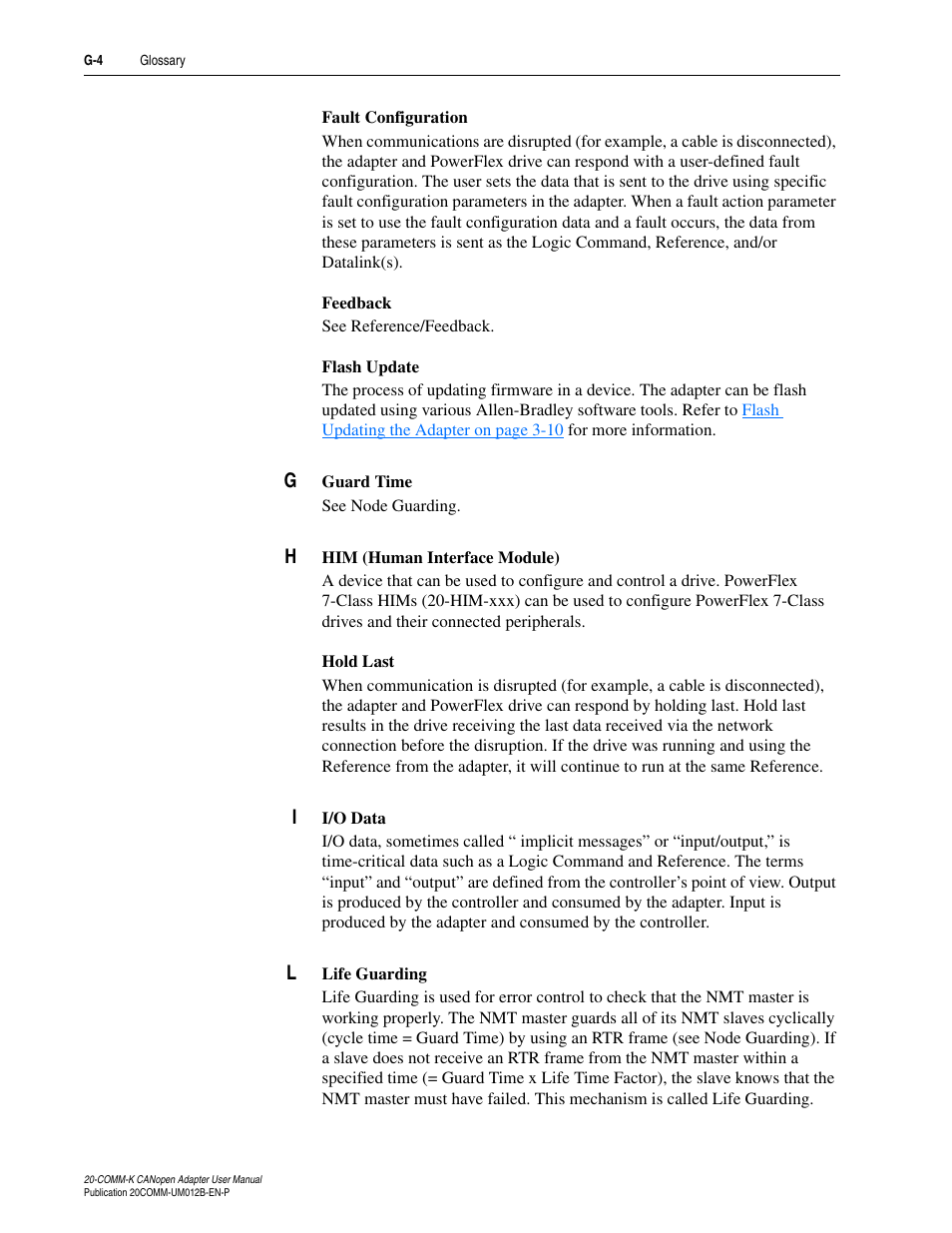 Rockwell Automation 20-COMM-K CANopen Adapter User Manual | Page 112 / 124