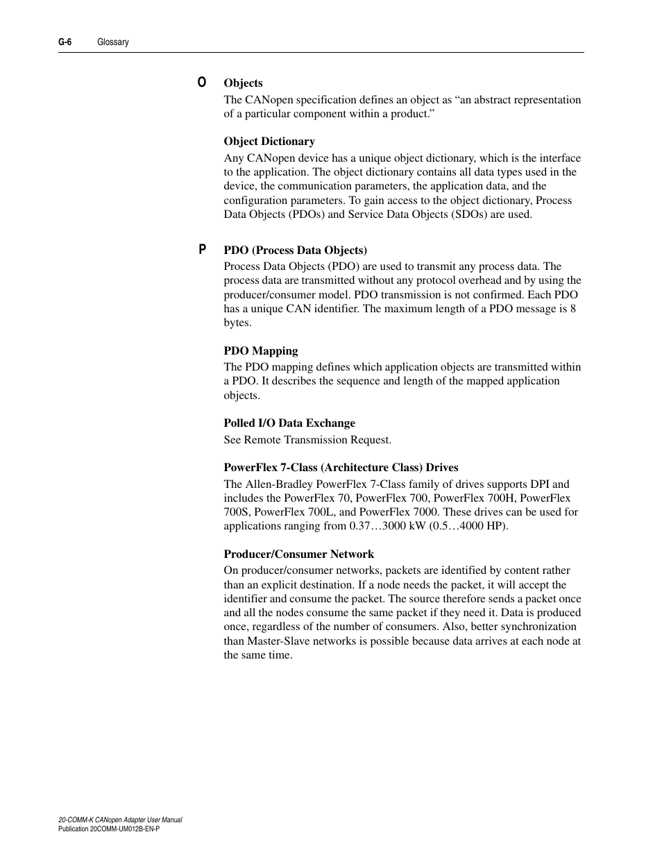 Rockwell Automation 20-COMM-K CANopen Adapter User Manual | Page 114 / 124