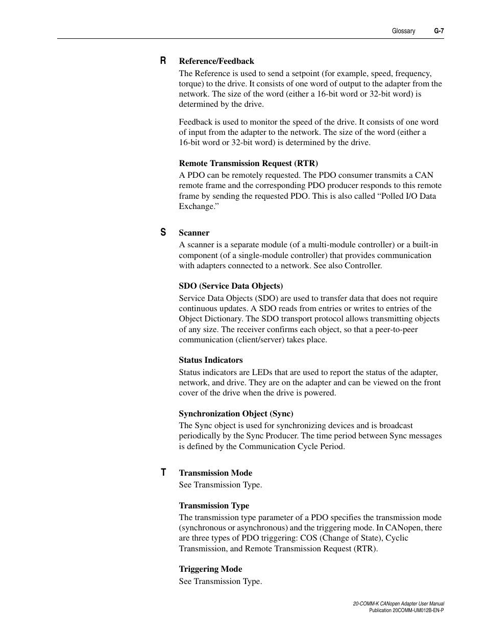Rockwell Automation 20-COMM-K CANopen Adapter User Manual | Page 115 / 124