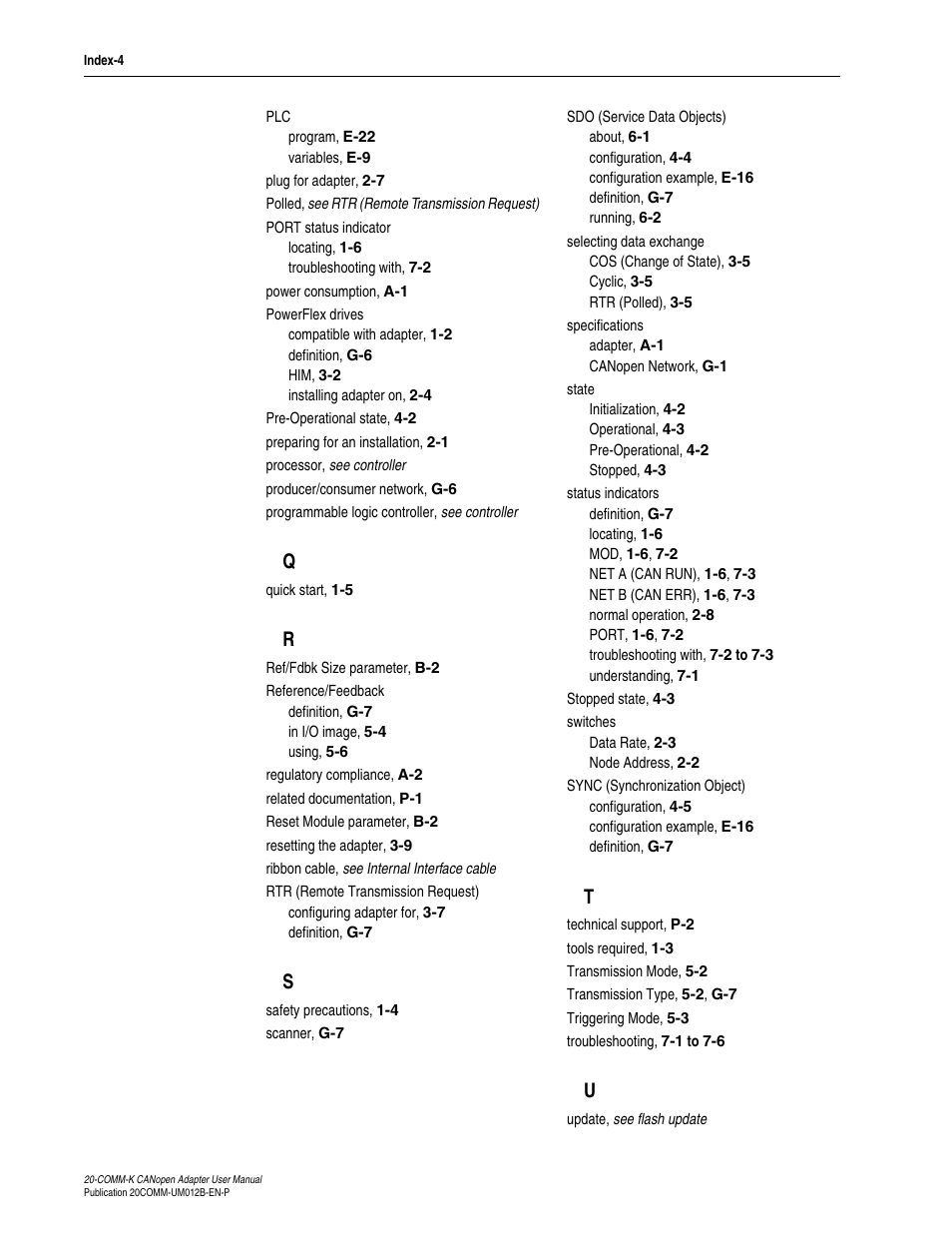 Rockwell Automation 20-COMM-K CANopen Adapter User Manual | Page 120 / 124
