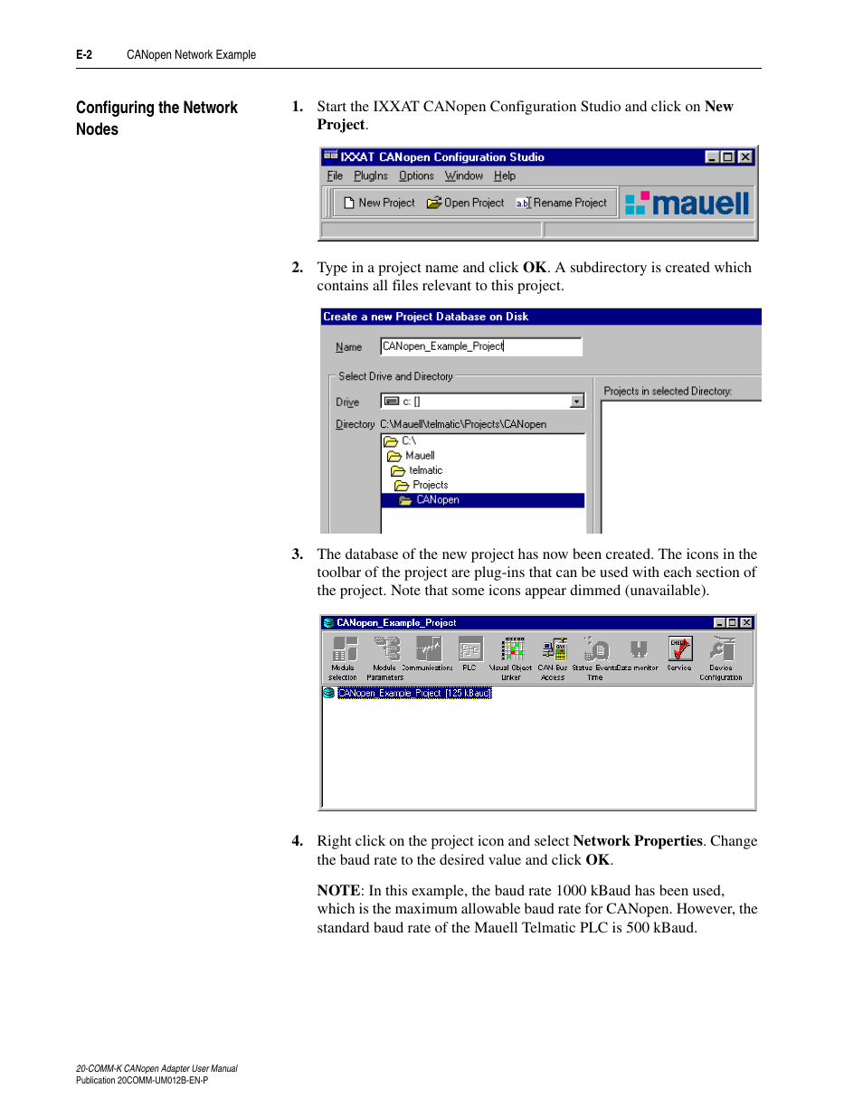 Configuring the network nodes | Rockwell Automation 20-COMM-K CANopen Adapter User Manual | Page 78 / 124