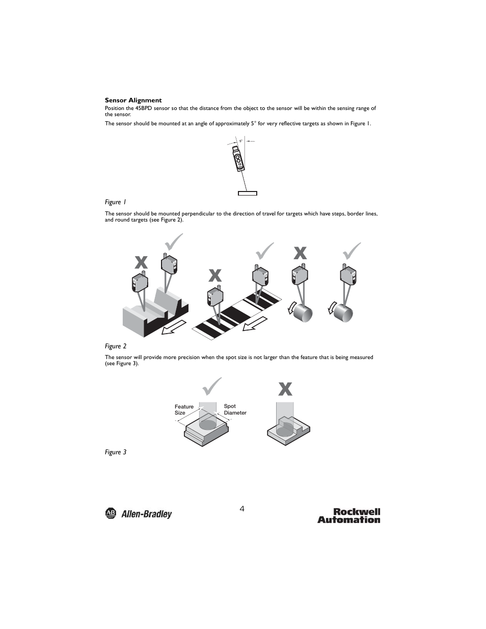 Rockwell Automation 45BPD Analog Laser Sensor User Manual | Page 4 / 12