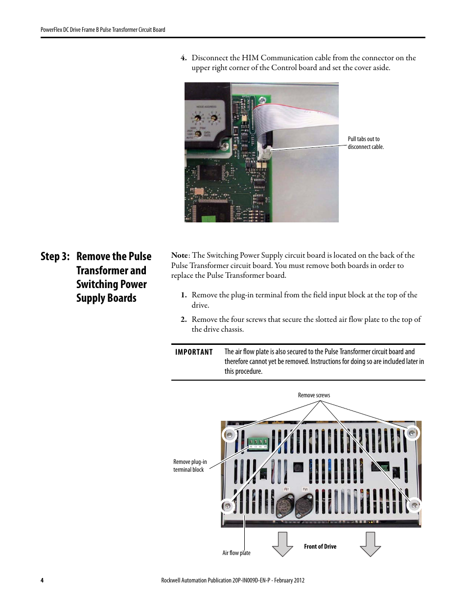 Rockwell Automation 20P PowerFlex DC Drive - Frame B Pulse Transformer Circuit Board User Manual | Page 4 / 18