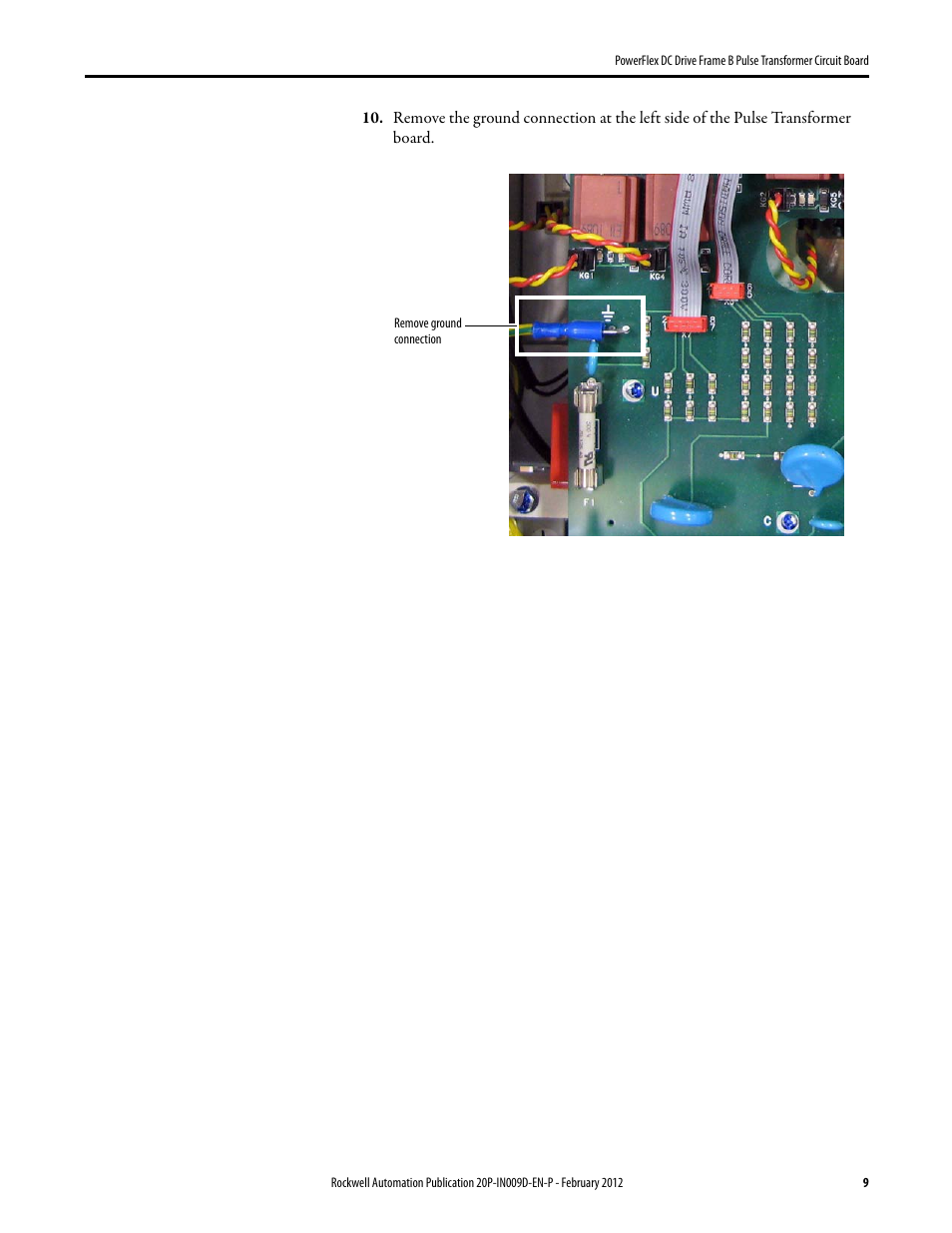 Rockwell Automation 20P PowerFlex DC Drive - Frame B Pulse Transformer Circuit Board User Manual | Page 9 / 18