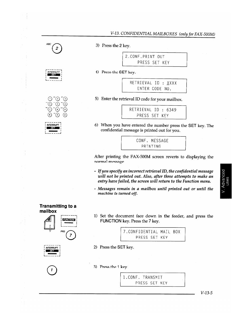 Transmitting to a mailbox | Brother Fax-410M User Manual | Page 131 / 164