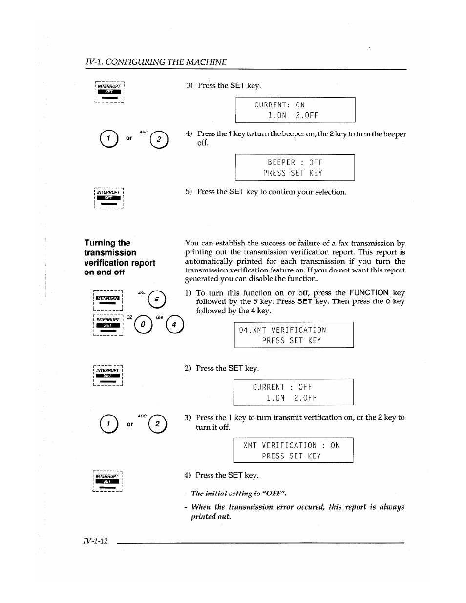 Turning the transmission verification report | Brother Fax-410M User Manual | Page 66 / 164