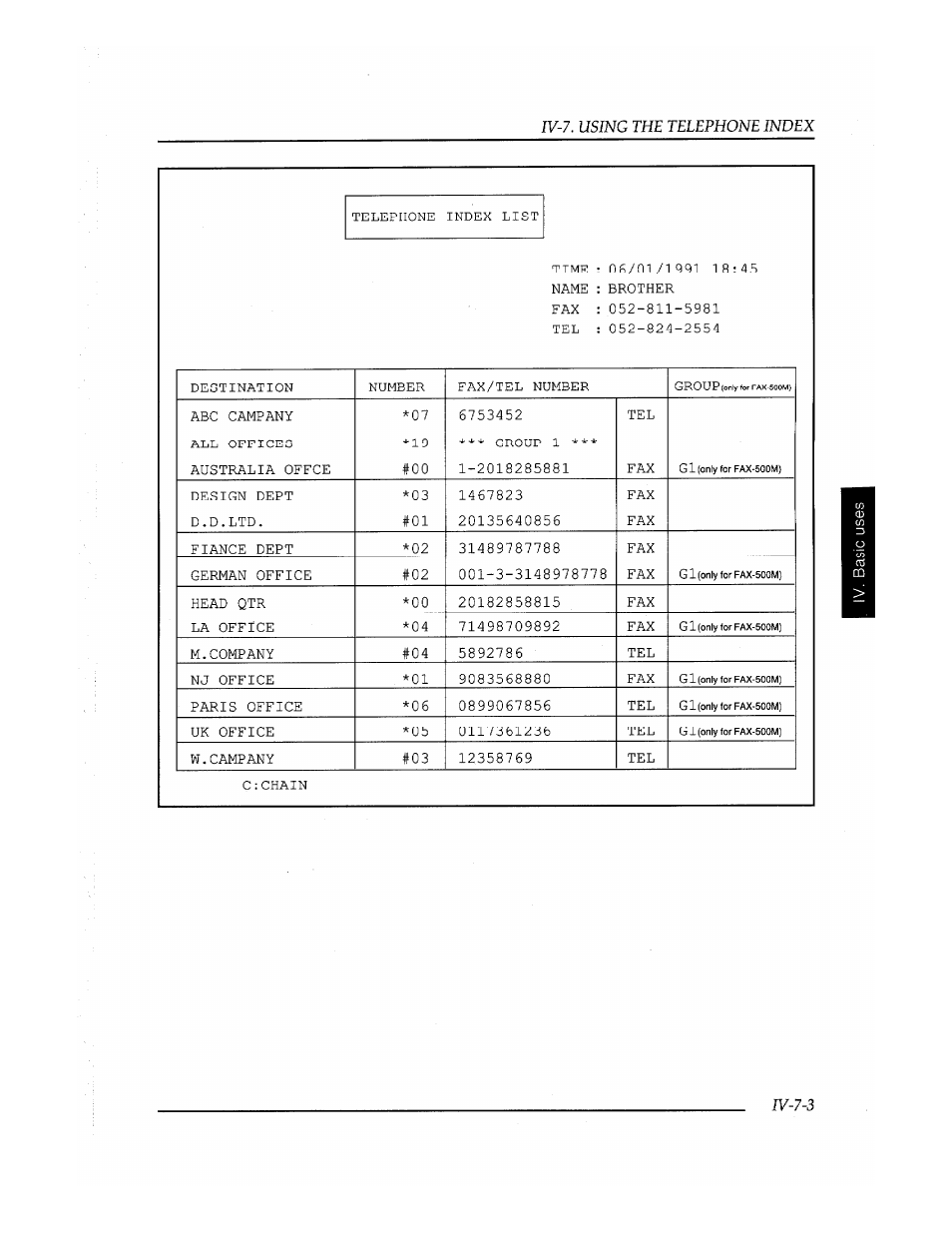 Brother Fax-410M User Manual | Page 89 / 164