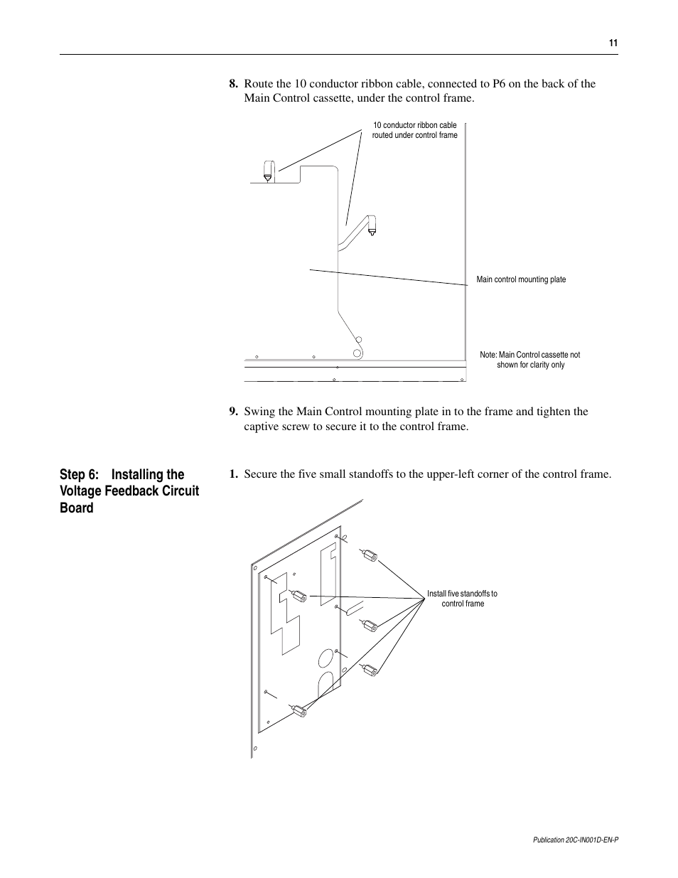 Rockwell Automation 20D PowerFlex 700H to 700S Phase II Control Conversion (Frames 9...14) User Manual | Page 11 / 42