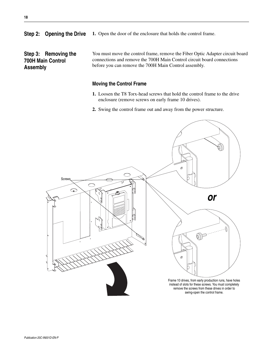 Rockwell Automation 20D PowerFlex 700H to 700S Phase II Control Conversion (Frames 9...14) User Manual | Page 18 / 42