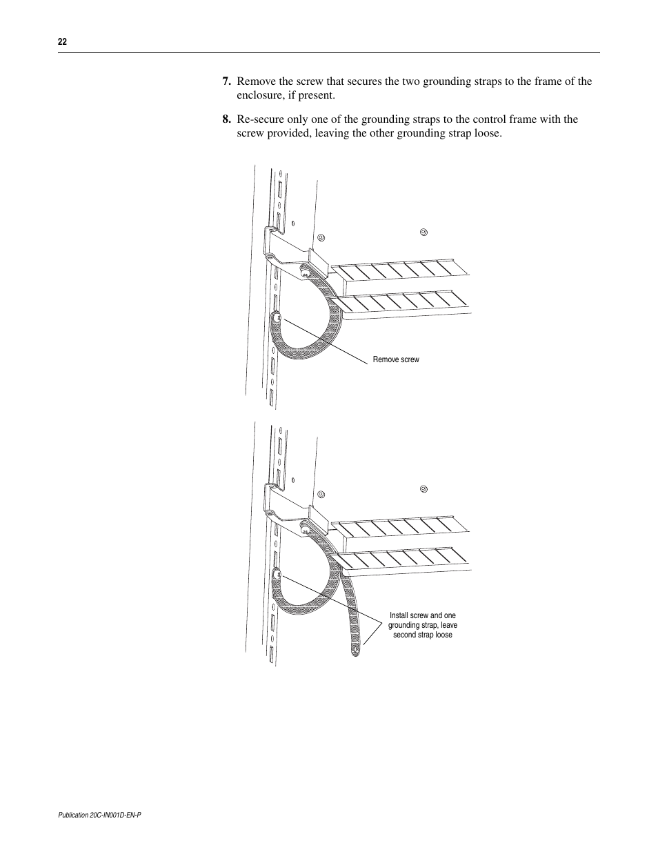 Rockwell Automation 20D PowerFlex 700H to 700S Phase II Control Conversion (Frames 9...14) User Manual | Page 22 / 42