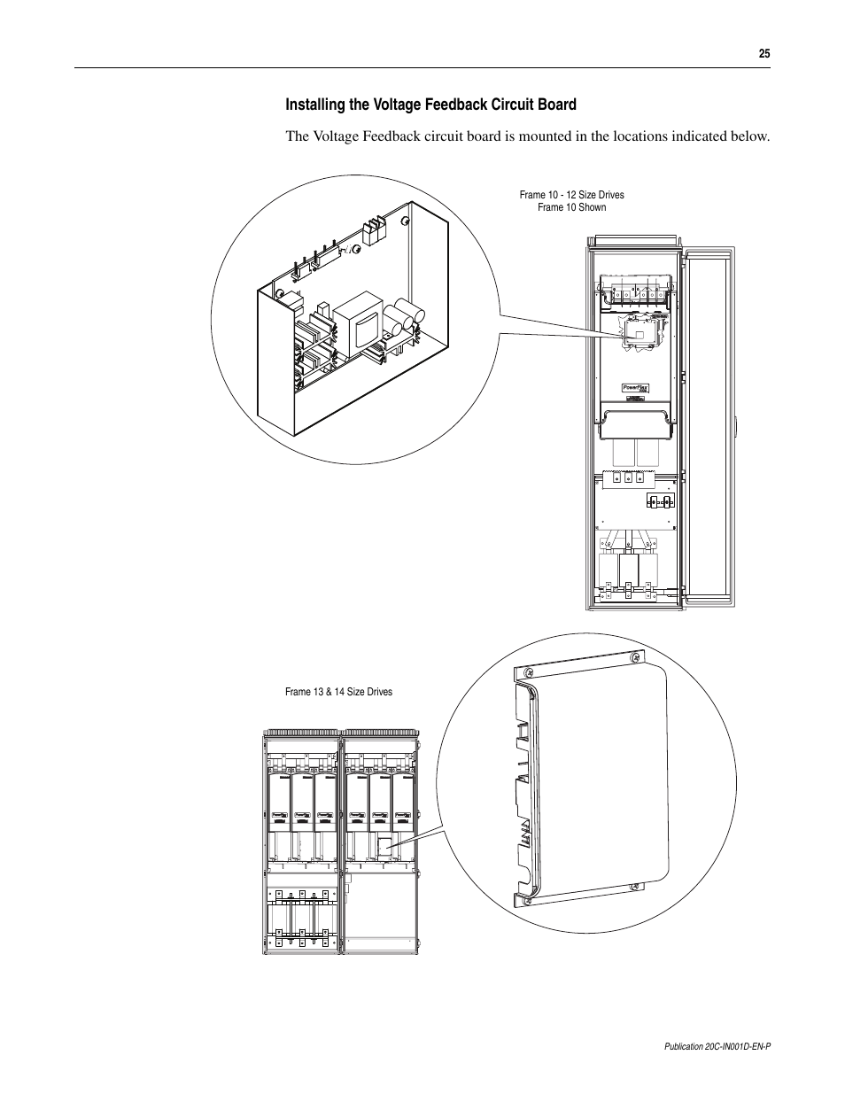 Rockwell Automation 20D PowerFlex 700H to 700S Phase II Control Conversion (Frames 9...14) User Manual | Page 25 / 42