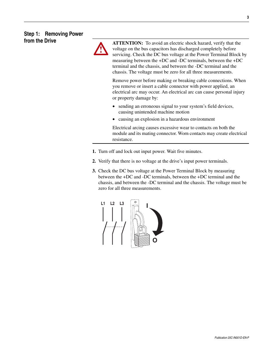 Rockwell Automation 20D PowerFlex 700H to 700S Phase II Control Conversion (Frames 9...14) User Manual | Page 3 / 42