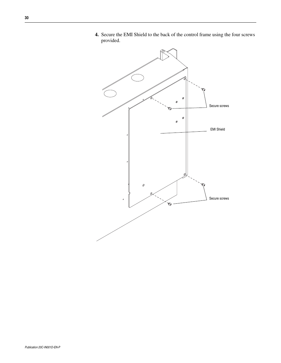 Rockwell Automation 20D PowerFlex 700H to 700S Phase II Control Conversion (Frames 9...14) User Manual | Page 30 / 42