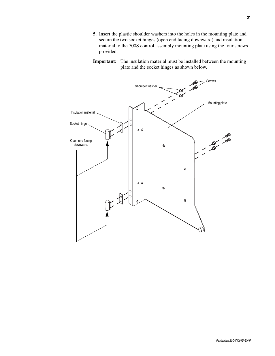 Rockwell Automation 20D PowerFlex 700H to 700S Phase II Control Conversion (Frames 9...14) User Manual | Page 31 / 42