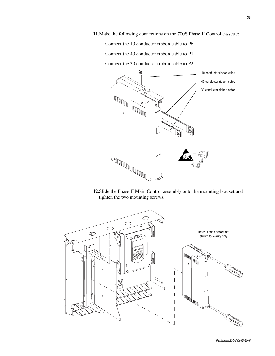 Rockwell Automation 20D PowerFlex 700H to 700S Phase II Control Conversion (Frames 9...14) User Manual | Page 35 / 42