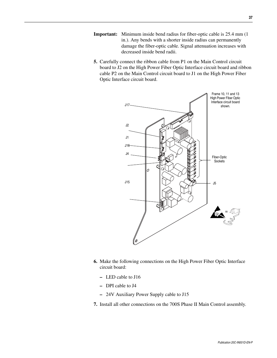 Rockwell Automation 20D PowerFlex 700H to 700S Phase II Control Conversion (Frames 9...14) User Manual | Page 37 / 42