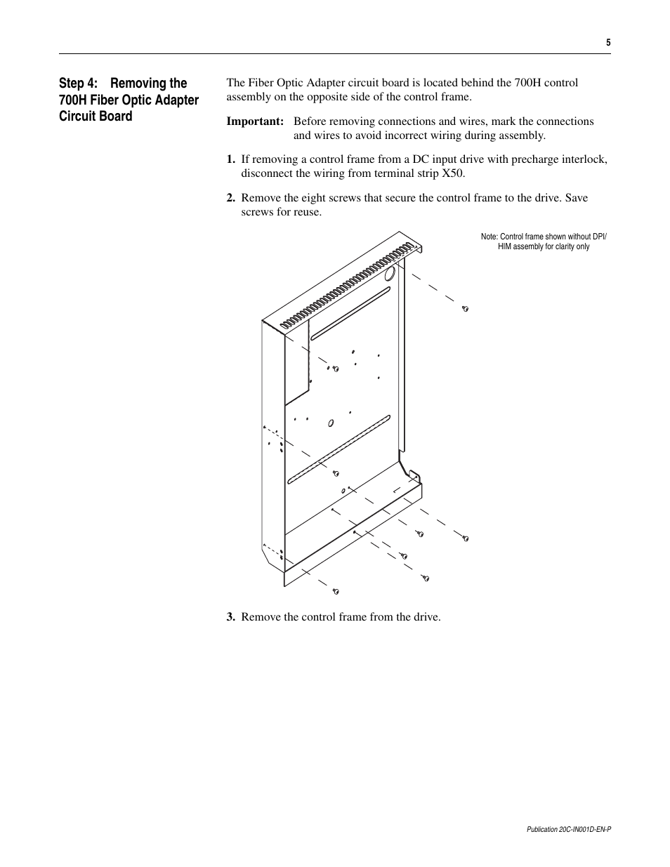 Rockwell Automation 20D PowerFlex 700H to 700S Phase II Control Conversion (Frames 9...14) User Manual | Page 5 / 42
