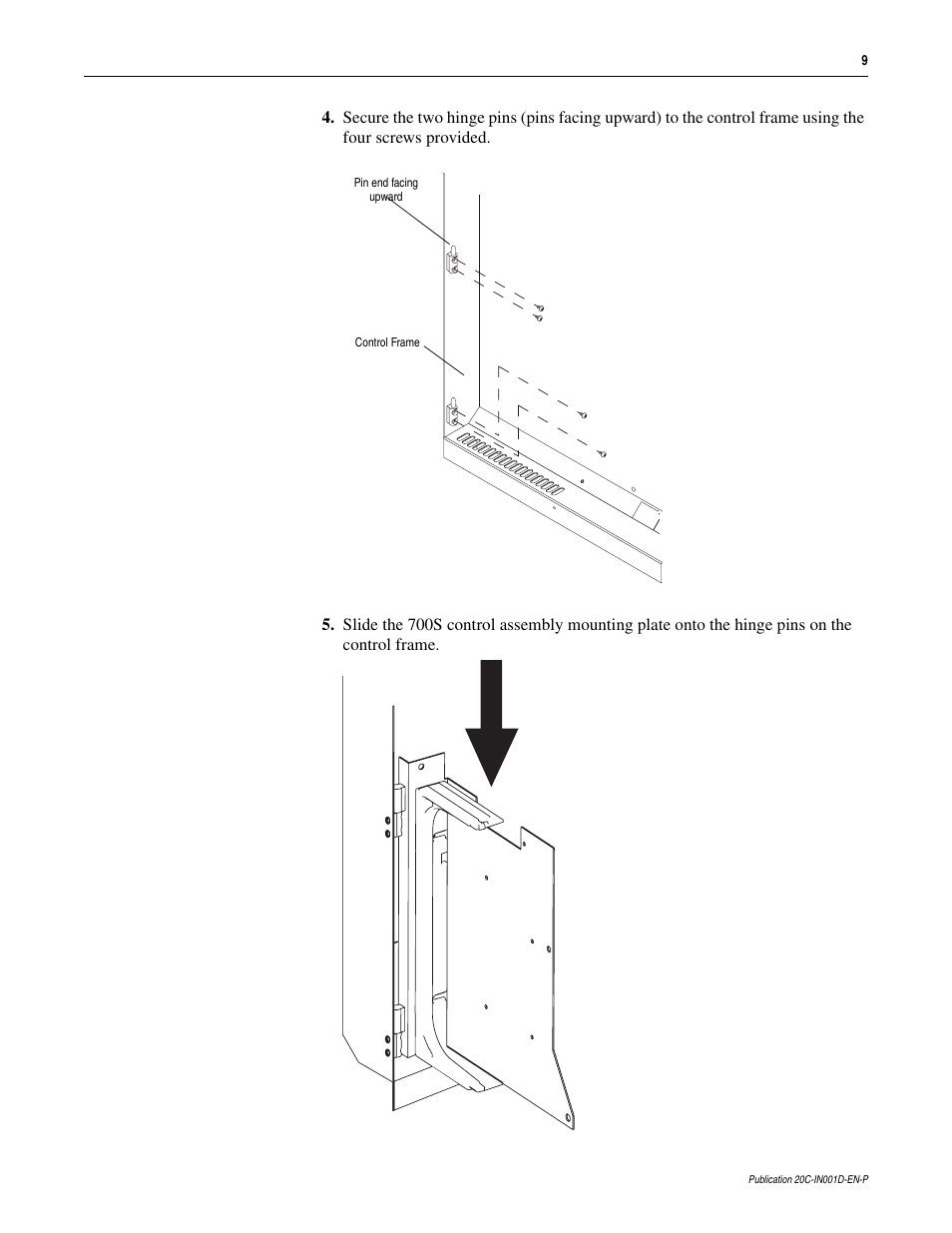 Rockwell Automation 20D PowerFlex 700H to 700S Phase II Control Conversion (Frames 9...14) User Manual | Page 9 / 42