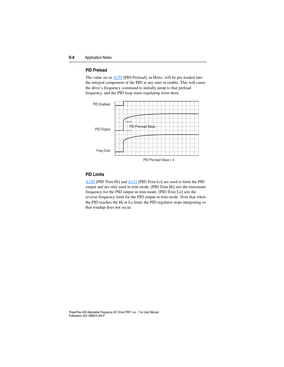 Rockwell Automation 22C PowerFlex 400 AC Drive FRN 1.xx - 7.xx User Manual | Page 184 / 218