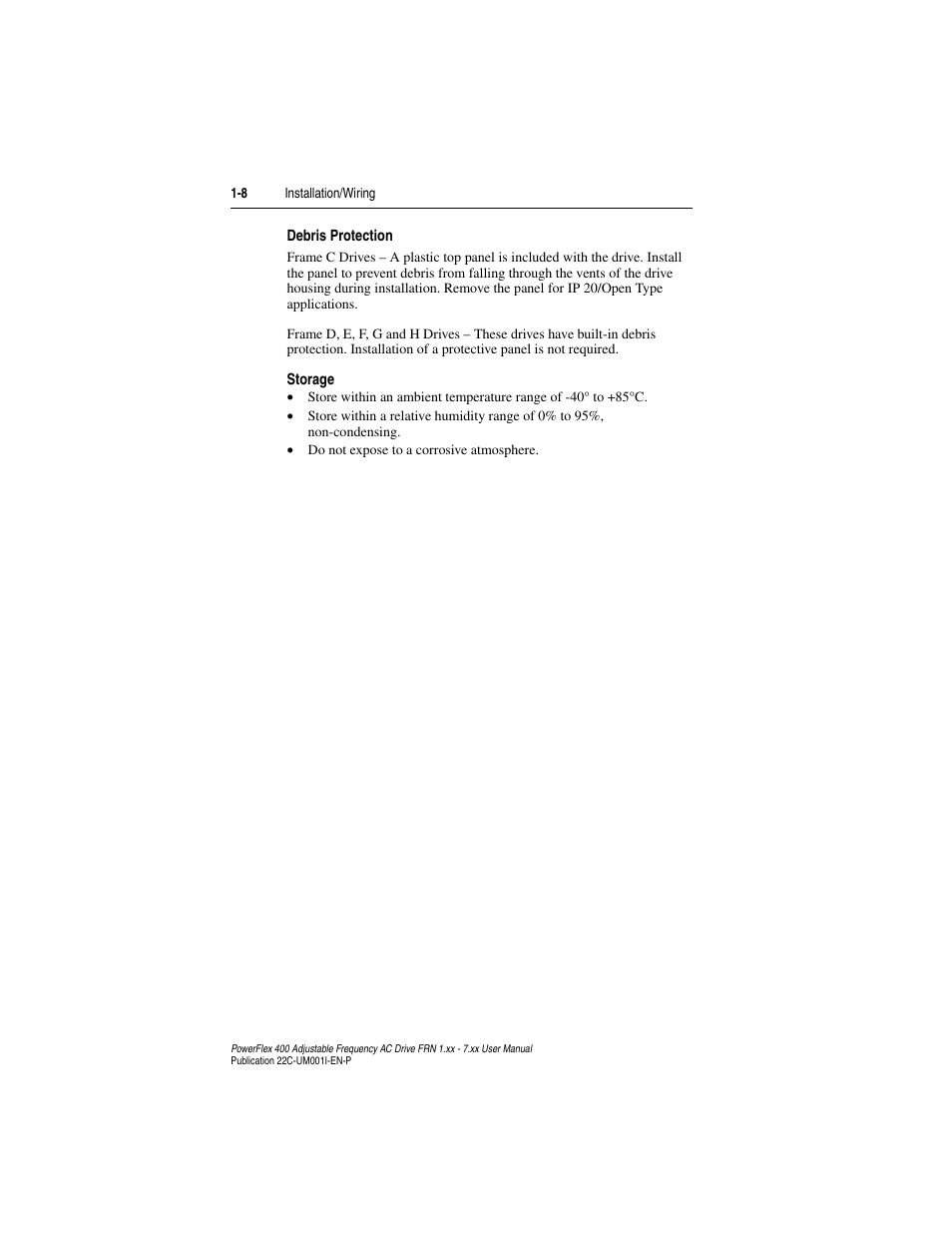 Rockwell Automation 22C PowerFlex 400 AC Drive FRN 1.xx - 7.xx User Manual | Page 20 / 218