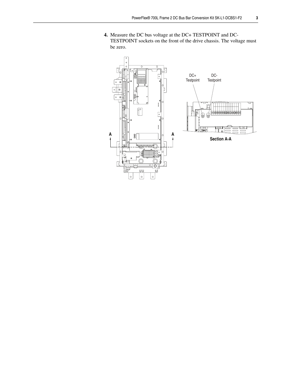 Rockwell Automation 20L PowerFlex 700L Frame 2 DC Bus Bar Conversion Kit User Manual | Page 3 / 8