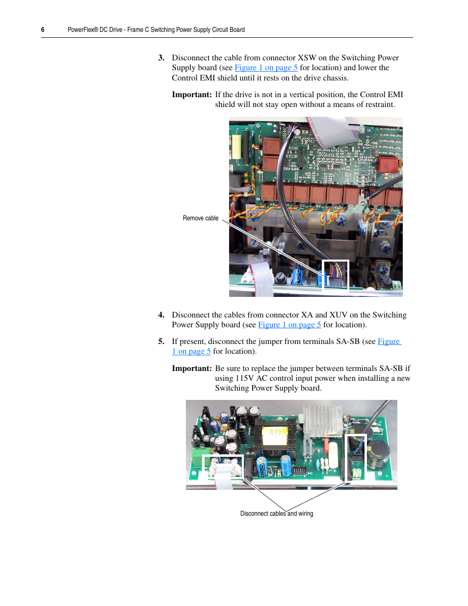 Rockwell Automation 20P PowerFlex DC Drive - Frame C Switching Power Supply Circuit Board User Manual | Page 6 / 8