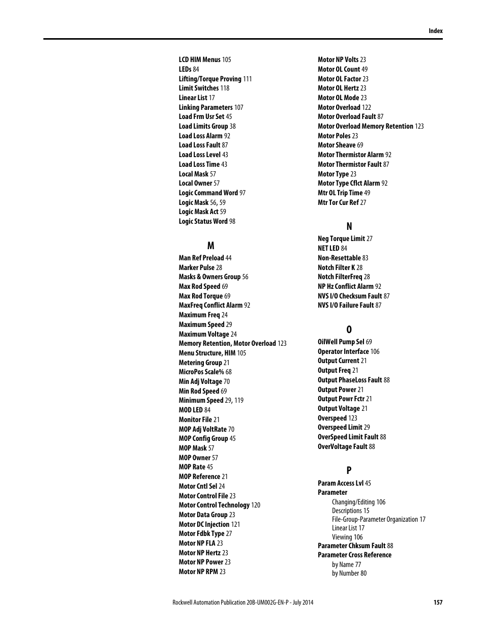 Rockwell Automation 20B PowerFlex 700 AC Drives Vector Control (v4.001 and up) User Manual | Page 157 / 166