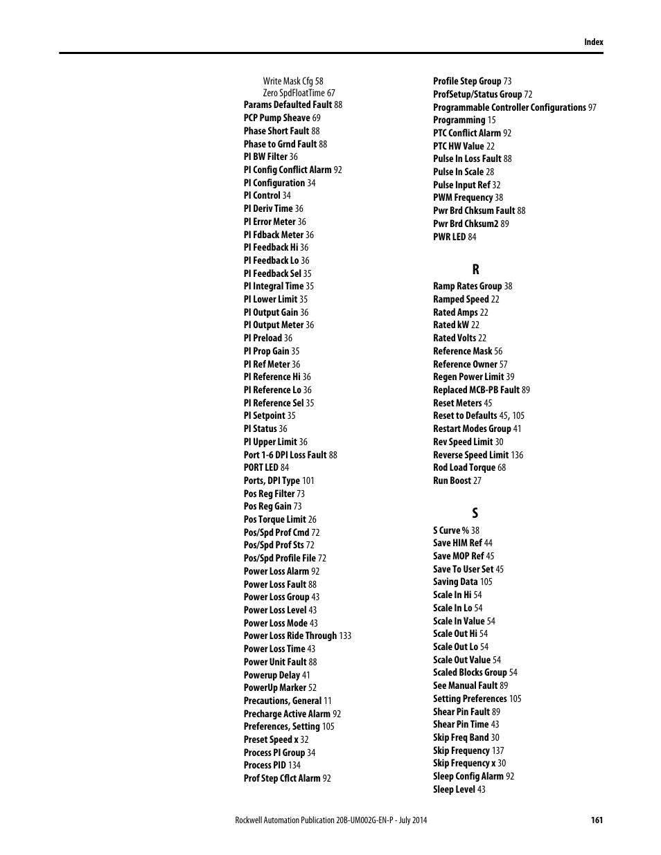 Rockwell Automation 20B PowerFlex 700 AC Drives Vector Control (v4.001 and up) User Manual | Page 161 / 166