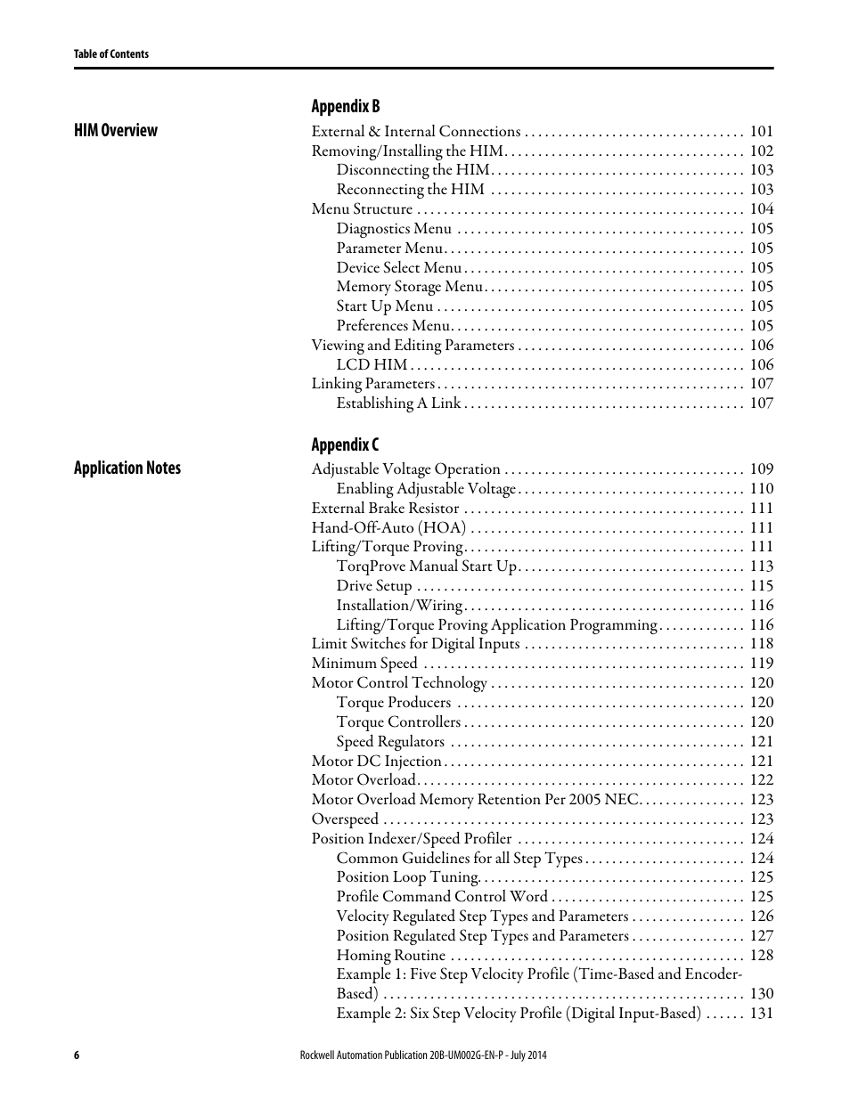 Rockwell Automation 20B PowerFlex 700 AC Drives Vector Control (v4.001 and up) User Manual | Page 6 / 166